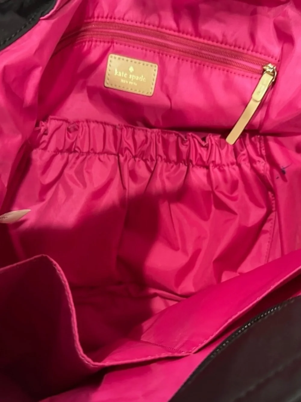 Kate Spade Honey Baby Bag Kennedy Park Black Nylon Diaper Bag